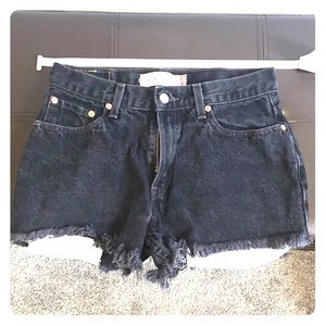 Black Levi cutoffs